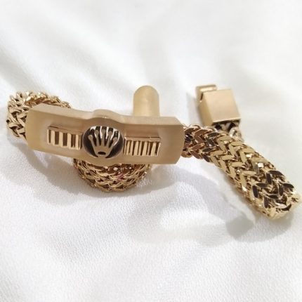 دستبند مردانه شیک رزگلد زیبا